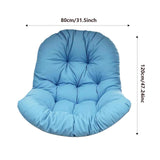 Maxbell Swing Chair Cushion Hammock Chair Seat Pad for Balcony Indoor Outdoor Patio Blue