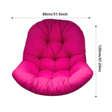 Maxbell Swing Chair Cushion Hammock Chair Seat Pad for Balcony Indoor Outdoor Patio Rose Red