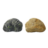 Maxbell Simulation Rock Resin Artificial Stone for Home Garden Decor Yard Decoration Black