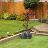Maxbell Simulation Rock Resin Artificial Stone for Home Garden Decor Yard Decoration Black