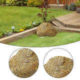 Maxbell Simulation Rock Resin Artificial Stone for Home Garden Decor Yard Decoration Yellow