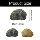 Maxbell Simulation Rock Resin Artificial Stone for Home Garden Decor Yard Decoration Yellow
