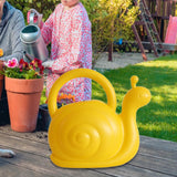 Maxbell Children Watering Can Adorable Small Water Can for Yard Bonsai Indoor Plants Yellow Snail
