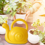Maxbell Children Watering Can Adorable Small Water Can for Yard Bonsai Indoor Plants Yellow Snail