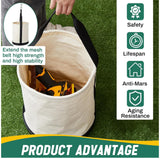 Maxbell Tool Bag Sturdy Reusable Utility Organizer Case for Carpenter Camping Garden 30x38cm