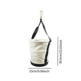Maxbell Tool Bag Sturdy Reusable Utility Organizer Case for Carpenter Camping Garden 23x30.5cm