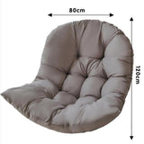 Maxbell Egg Chair Cushion Soft Washable Basket Chair Cushion for Patio Outdoor Porch Khaki