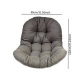Maxbell Egg Chair Cushion Soft Washable Basket Chair Cushion for Patio Outdoor Porch Dark Gray