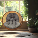 Maxbell Egg Chair Cushion Soft Washable Basket Chair Cushion for Patio Outdoor Porch Dark Gray