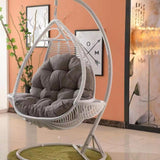 Maxbell Egg Chair Cushion Soft Washable Basket Chair Cushion for Patio Outdoor Porch Dark Gray