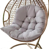 Maxbell Egg Chair Cushion Soft Washable Basket Chair Cushion for Patio Outdoor Porch Light Gray