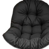 Maxbell Egg Chair Cushion Soft Washable Basket Chair Cushion for Patio Outdoor Porch Black