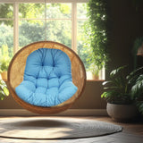 Maxbell Egg Chair Cushion Soft Washable Basket Chair Cushion for Patio Outdoor Porch Blue