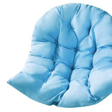 Maxbell Egg Chair Cushion Soft Washable Basket Chair Cushion for Patio Outdoor Porch Blue