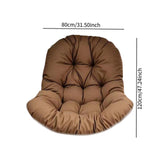 Maxbell Egg Chair Cushion Soft Washable Basket Chair Cushion for Patio Outdoor Porch Coffee