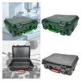 Maxbell Protector Hard Case Equipment Carrying Case without Foam Protective Tool Box Green