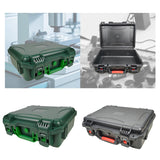 Maxbell Protector Hard Case Equipment Carrying Case without Foam Protective Tool Box Green