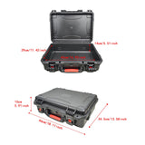 Maxbell Protector Hard Case Equipment Carrying Case without Foam Protective Tool Box Black