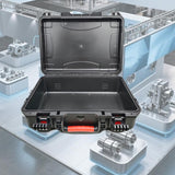 Maxbell Protector Hard Case Equipment Carrying Case without Foam Protective Tool Box Black
