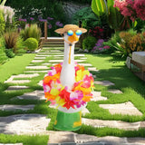 Maxbell Goose Outfit Lovely Funny Holiday Hawaiian Decorative for Outdoor Lawn Porch
