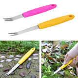 Maxbell Manual Weeder Metal Weeding Fork for Transplant Digging and Shoveling Bonsai Length 18.5cm