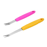 Maxbell Manual Weeder Metal Weeding Fork for Transplant Digging and Shoveling Bonsai Length 18.5cm