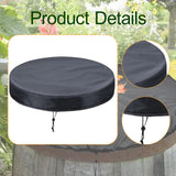 Maxbell Drum Cover for Protection Portable Waterproof for Backyard Factories Outdoor 65 cmx10 cm