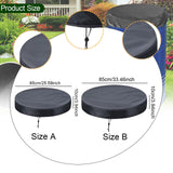 Maxbell Drum Cover for Protection Portable Waterproof for Backyard Factories Outdoor 65 cmx10 cm