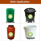 Maxbell Drum Cover for Protection Portable Waterproof for Backyard Factories Outdoor 65 cmx10 cm