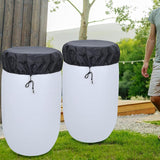 Maxbell Drum Cover for Protection Portable Waterproof for Backyard Factories Outdoor 85 cmx10 cm