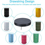 Maxbell Drum Cover for Protection Portable Waterproof for Backyard Factories Outdoor 85 cmx10 cm