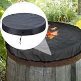 Maxbell Drum Cover for Protection Portable Waterproof for Backyard Factories Outdoor 85 cmx10 cm