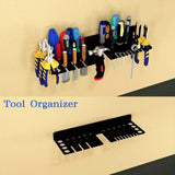 Maxbell Screwdriver Holder Easy to Install Space Saving Wall Mounted Holder for Shed