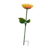 Maxbell Heavy Duty Bird Bath Bowl with Metal Stake Stand for Lawn Yard Garden Gold Brown