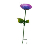 Maxbell Heavy Duty Bird Bath Bowl with Metal Stake Stand for Lawn Yard Garden Violet