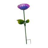 Maxbell Heavy Duty Bird Bath Bowl with Metal Stake Stand for Lawn Yard Garden Violet