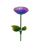 Maxbell Heavy Duty Bird Bath Bowl with Metal Stake Stand for Lawn Yard Garden Violet