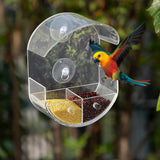 Maxbell Window Bird Feeder Transparent with Enhanced Suction Grip Acrylic Birdfeeder