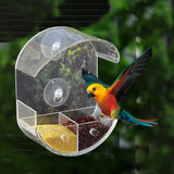 Maxbell Window Bird Feeder Transparent with Enhanced Suction Grip Acrylic Birdfeeder