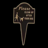 Maxbell Please Clean up after Your Dog Sign Decorative Garden Stake for Park Pathway