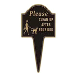 Maxbell Please Clean up after Your Dog Sign Decorative Garden Stake for Park Pathway