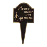 Maxbell Please Clean up after Your Dog Sign Decorative Garden Stake for Park Pathway