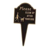 Maxbell Please Clean up after Your Dog Sign Decorative Garden Stake for Park Pathway