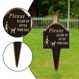 Maxbell Please Clean up after Your Dog Sign Decorative Garden Stake for Park Pathway