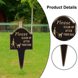 Maxbell Please Clean up after Your Dog Sign Decorative Garden Stake for Park Pathway