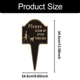 Maxbell Please Clean up after Your Dog Sign Decorative Garden Stake for Park Pathway