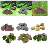 Maxbell 5Pcs Fake Rocks Diorama Faux Rocks for Yard Floral Arrangements Fairy Garden A