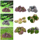 Maxbell 5Pcs Fake Rocks Diorama Faux Rocks for Yard Floral Arrangements Fairy Garden A