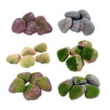 Maxbell 5Pcs Fake Rocks Diorama Faux Rocks for Yard Floral Arrangements Fairy Garden A