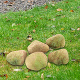 Maxbell 5Pcs Fake Rocks Diorama Faux Rocks for Yard Floral Arrangements Fairy Garden C